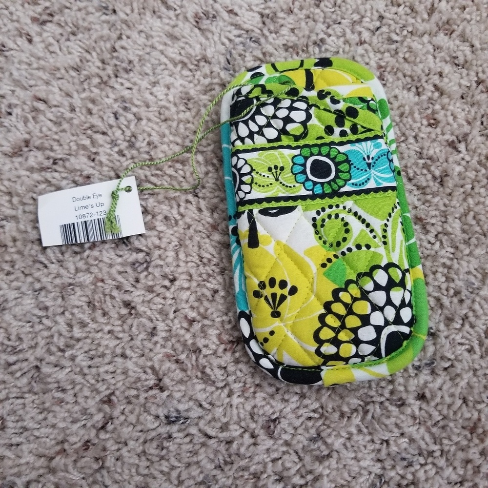 Vera Bradley Double Eye Lime's Up Glasses Case